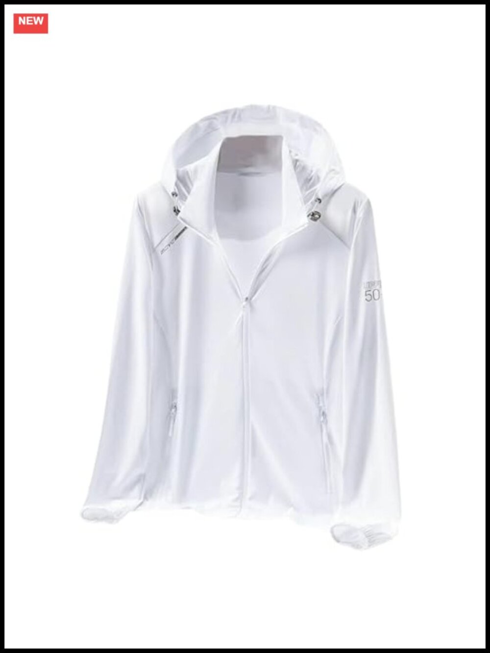 UPF 50+ Women's Running Jacket Hooded Lightweight SPF UV Protection Zip